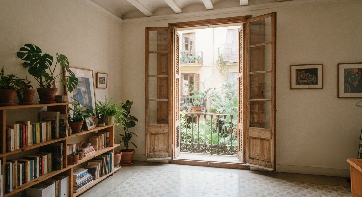 Una casa con memoria: suelos y maderas con baldosa y madera